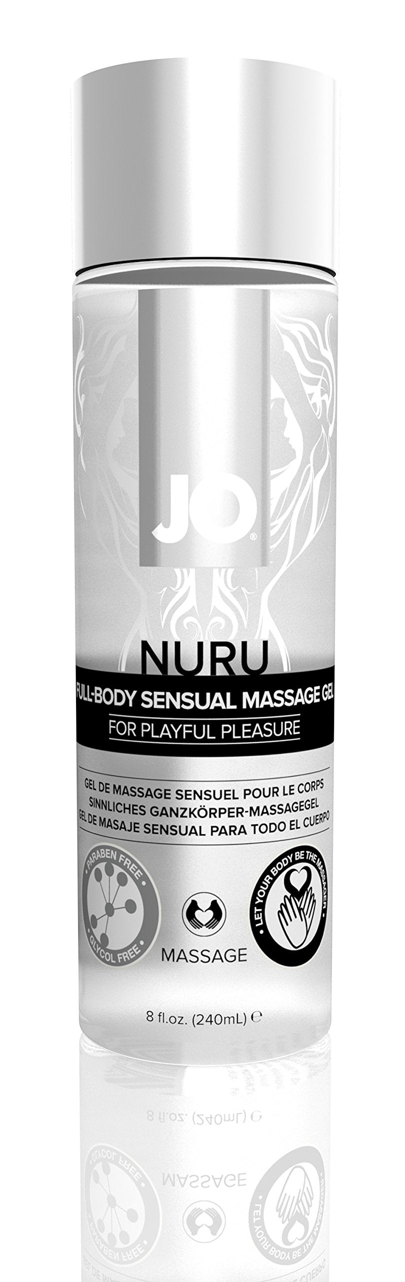JO NURU Massage Gel (Fragrance Free) 8 floz / 240 mL