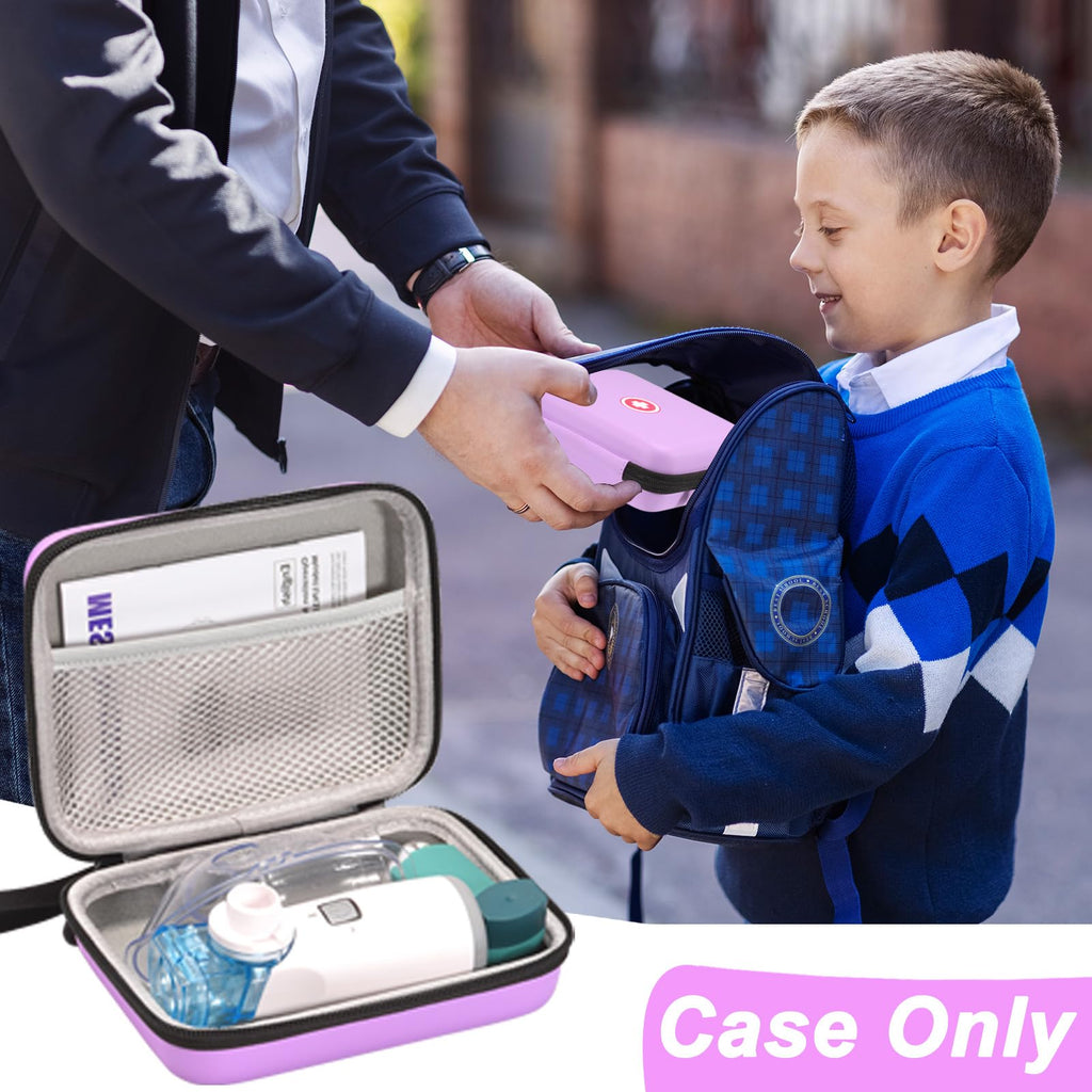 Klawdsky Carrying Case for Portable Nebulizer, Travel Medical Bag, Hard Emergency Medical Bag for Inhaler Spacer Case for Adults