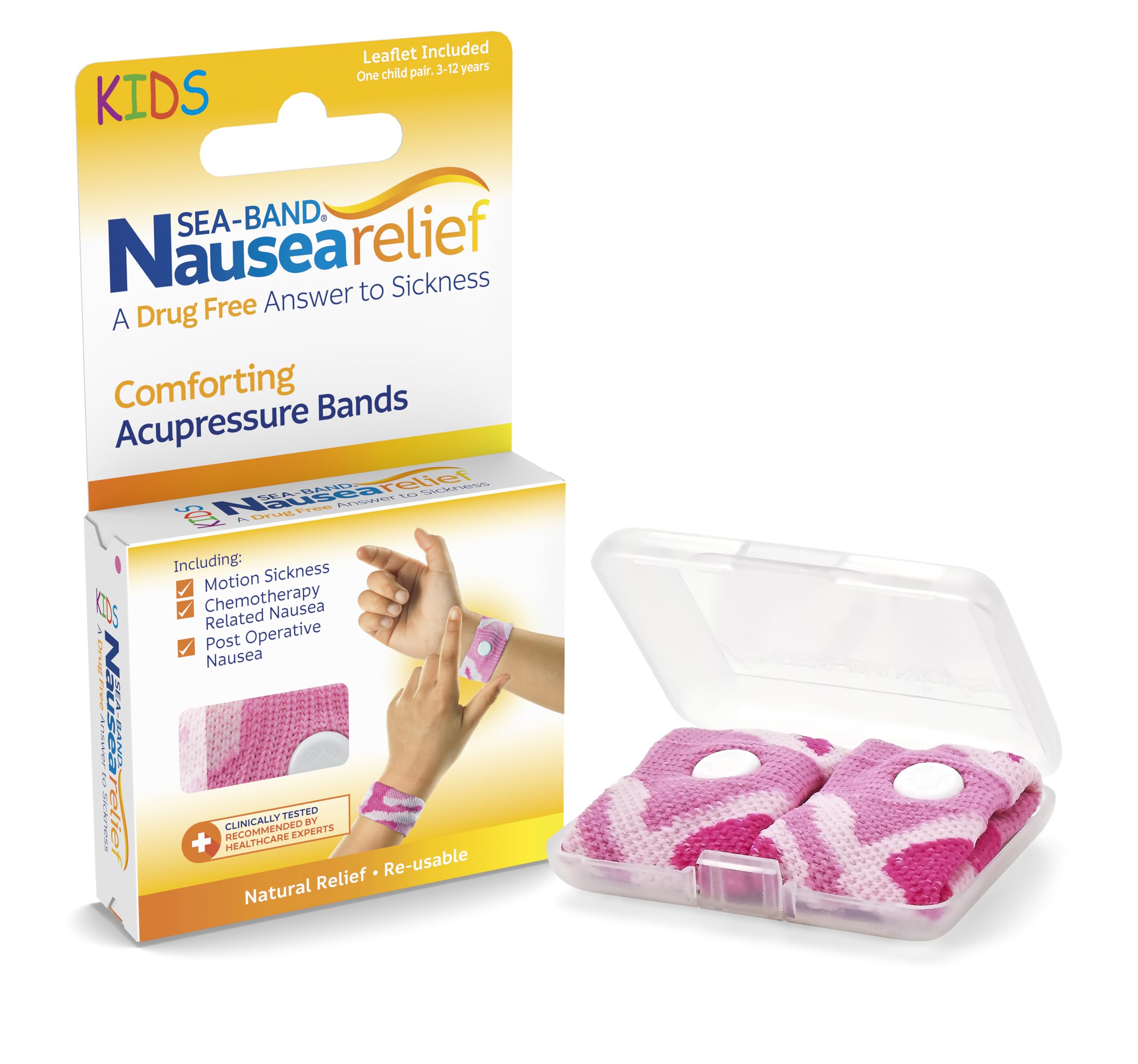 Sea-Band Nausearelief Acupressure Wristband - Child (Pink)