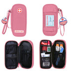 Jayour EpiPen Medical Carrying Case Insulated, Travel Medication Organizer Bag Emergency Medical Pouch, Fits 2 EpiPens, Asthma I