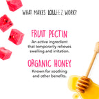Lolleez Organic Lollipops for Sore Throat Relief - Perfect for Soothing A Sore Throat While Tasting Great - Watermelon, 2-Pack (