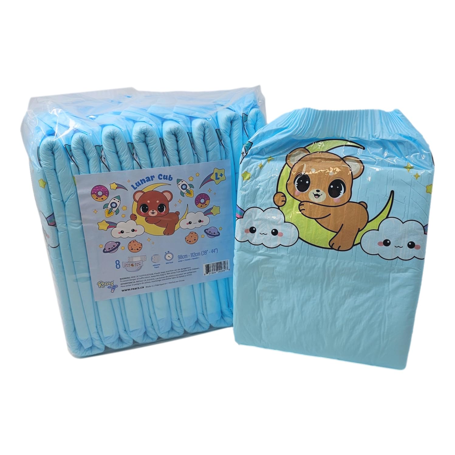 Rearz - Lunar Cub - 12L Adult Diapers (8 Pack) (Large)