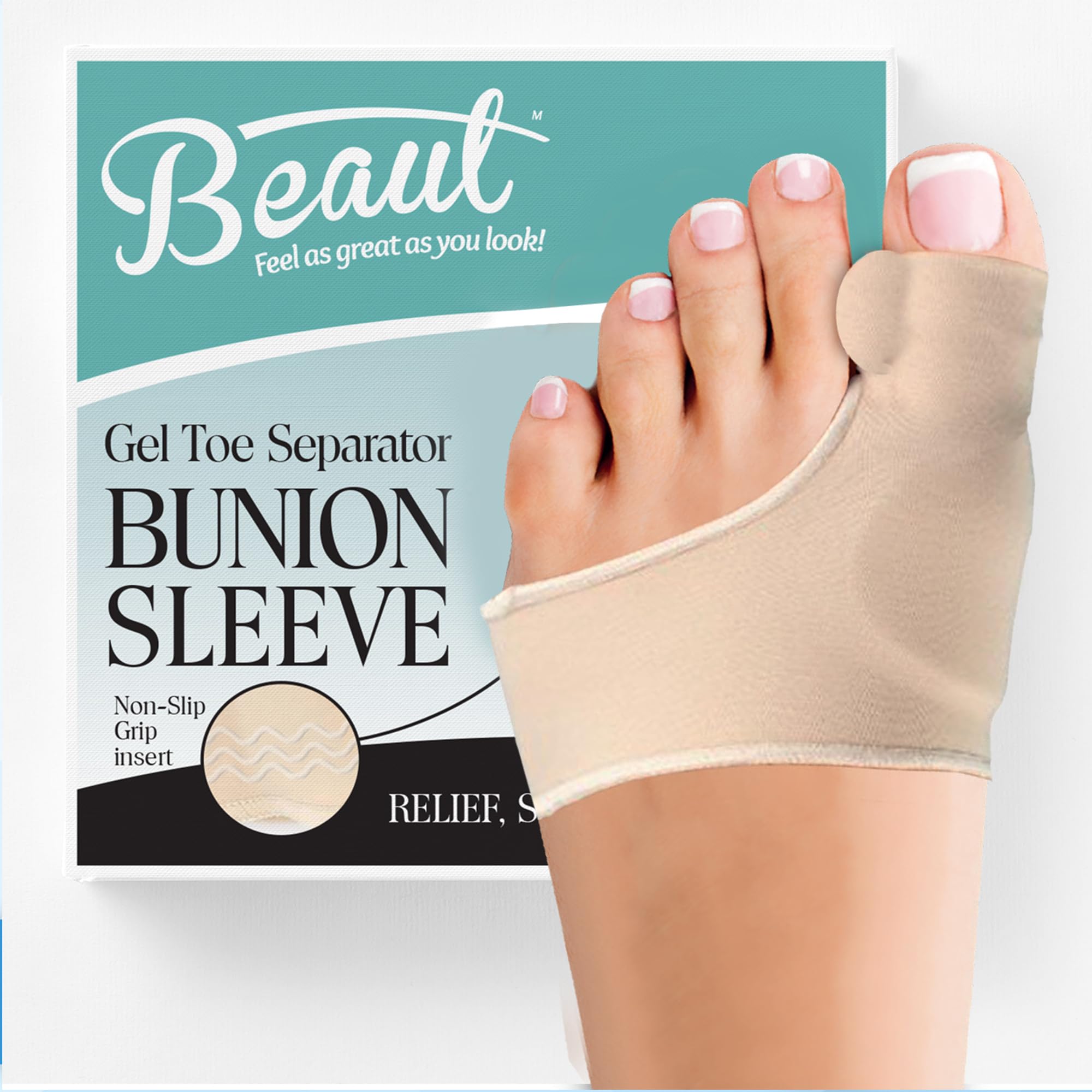 Bunion Corrector and Orthopedic Hallux Valgus Relief Splint Gel Bunion Pads Sleeves Brace - Toe Stretcher Bunion Guard for Men a