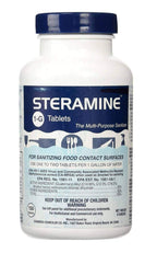 Edwards-Councilor S150E48 Steramine Sanitizer Tablets (Sanitabs) 150 Count Bottle - Pack of 6