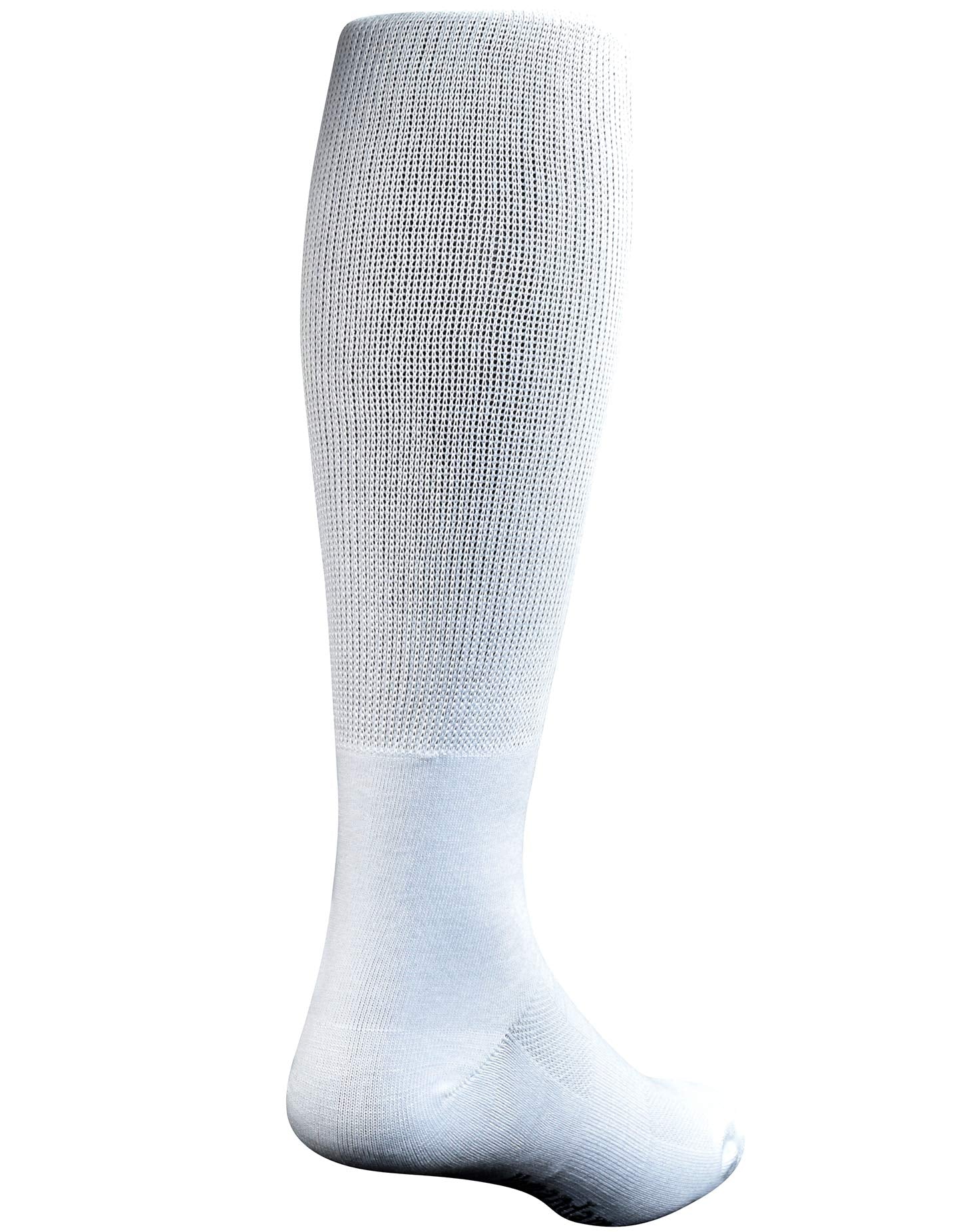 Yomandamor Mens Diabetic Over the Calf Breathable Mesh Socks with Non-binding Top,4 Pairs