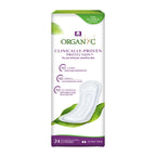 Organyc 100% Organic Cotton Light Incontinence Liners for Bladder Leakage Control, FSA/HSA Eligible, Ultra Thin, Light Flow, 24 