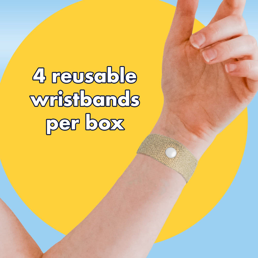 Three Lollies Preggie Anti-Nausea Wristbands - Morning Sickness Relief - Clinically Tested Pregnancy Nausea Relief Aid - Acupres