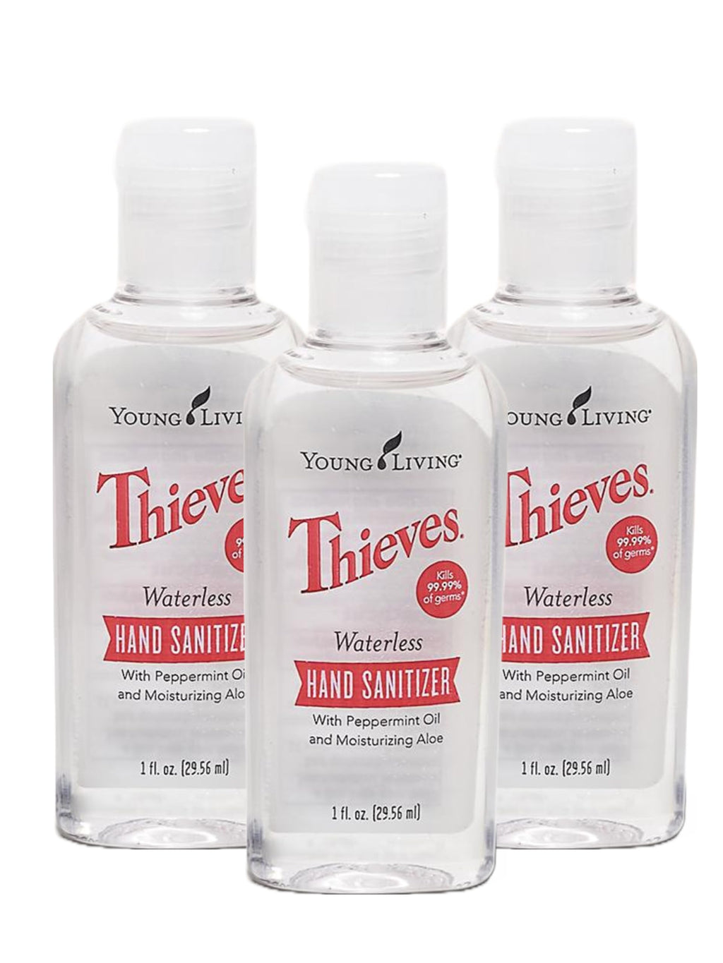 Young Living Thieves Waterless Hand Purifier with Peppermint Oil | 1 oz | Convenient, Refreshing, and Gentle Cleanser for Soft H