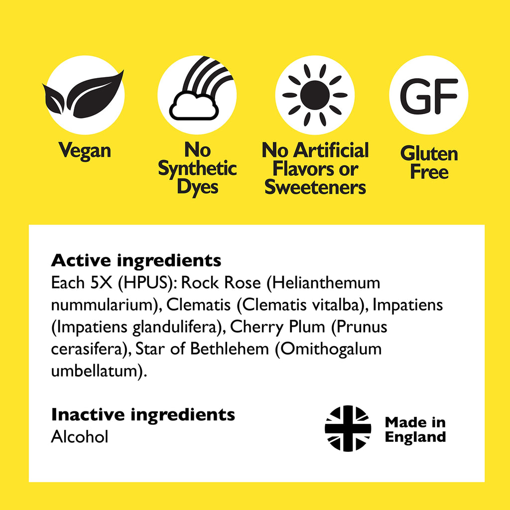 Bach RESCUE REMEDY Spray 20mL, Natural Stress Relief, Homeopathic Flower Essence, Vegan, Gluten & Sugar-Free, Non-Habit Forming