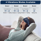 CAREHELS Eye Massager with Heat, Heated Eye Mask with Vibration for Migraines, Dry Eyes and Dark Circles, Wireless Eye Care Devi