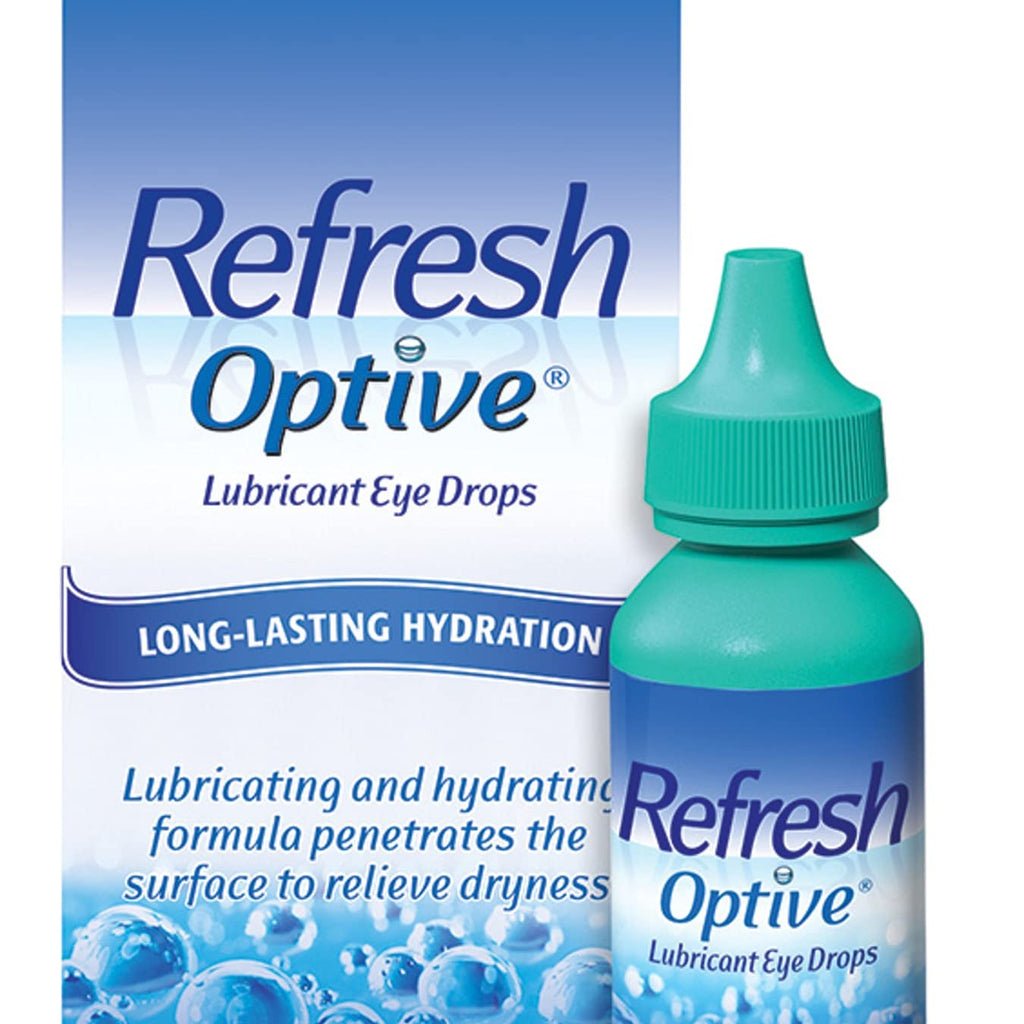 Refresh Optive Lubricant Eye Drops, Sterile, 0.5 Fl. Oz (Pack of 1)