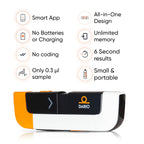 DARIO Smart Glucose Monitor Kit | Test Blood Sugar Levels & Manage Diabetes, Testing Kit Includes: Glucometer with 25 Strips, 10