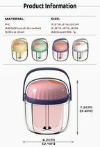 MURRI&MURRDI Pill Organizer with 4 Compartments, Travel Pill Box Portable Pill Case with Anti-Mixing & Wide Openings Design Comp
