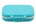 Meta-U Small Pill Box Supplement Case for Pocket or Purse - 3 Removable Compartments Travel Medication Carry Case - Daily Vitami