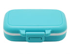 Meta-U Small Pill Box Supplement Case for Pocket or Purse - 3 Removable Compartments Travel Medication Carry Case - Daily Vitami