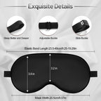 Sleep Mask, Silk Eye Mask for Sleeping with Adjustable Strap, Blindfold Eyeshade for Men & Women, Comfortable & Soft Eye Cover E
