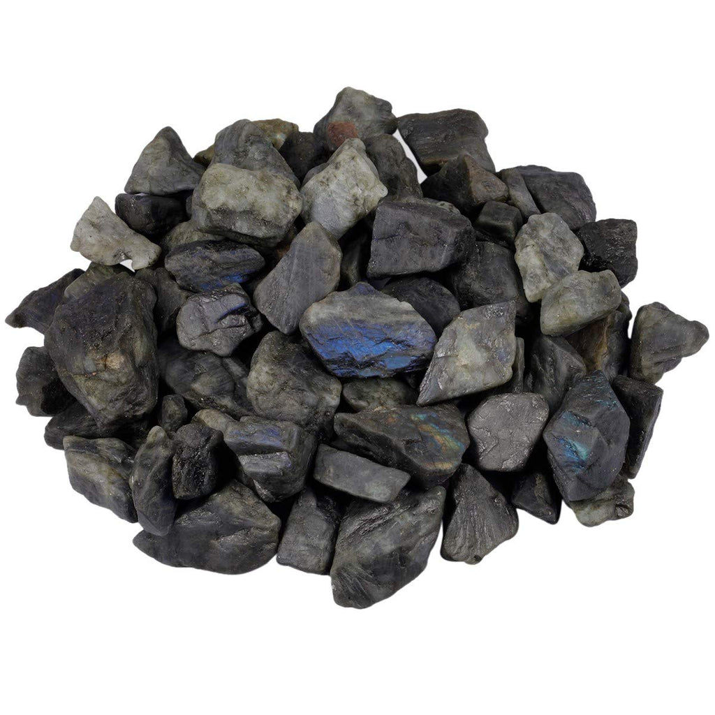 Rockcloud 1 lb Natural Crystals Raw Rough Stones for Cabbing,Tumbling,Cutting,Lapidary,Polishing,Reiki Crytsal Healing,Labradori