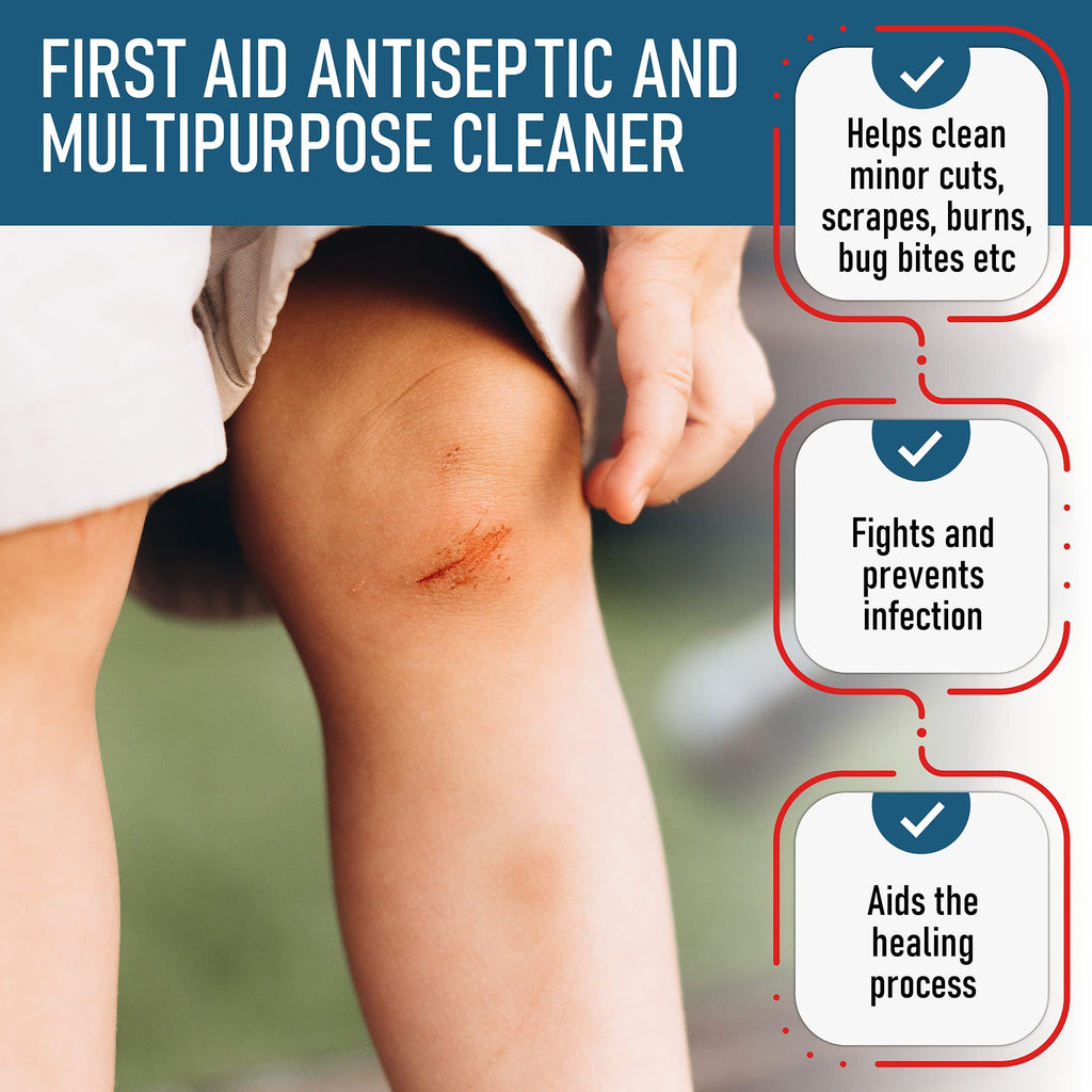 Epic Medical Supply Hydrogen Peroxide Gallon First Aid Antiseptic and Multipurpose Cleaner, 3% USP, Topical Wash for Minor Cuts,