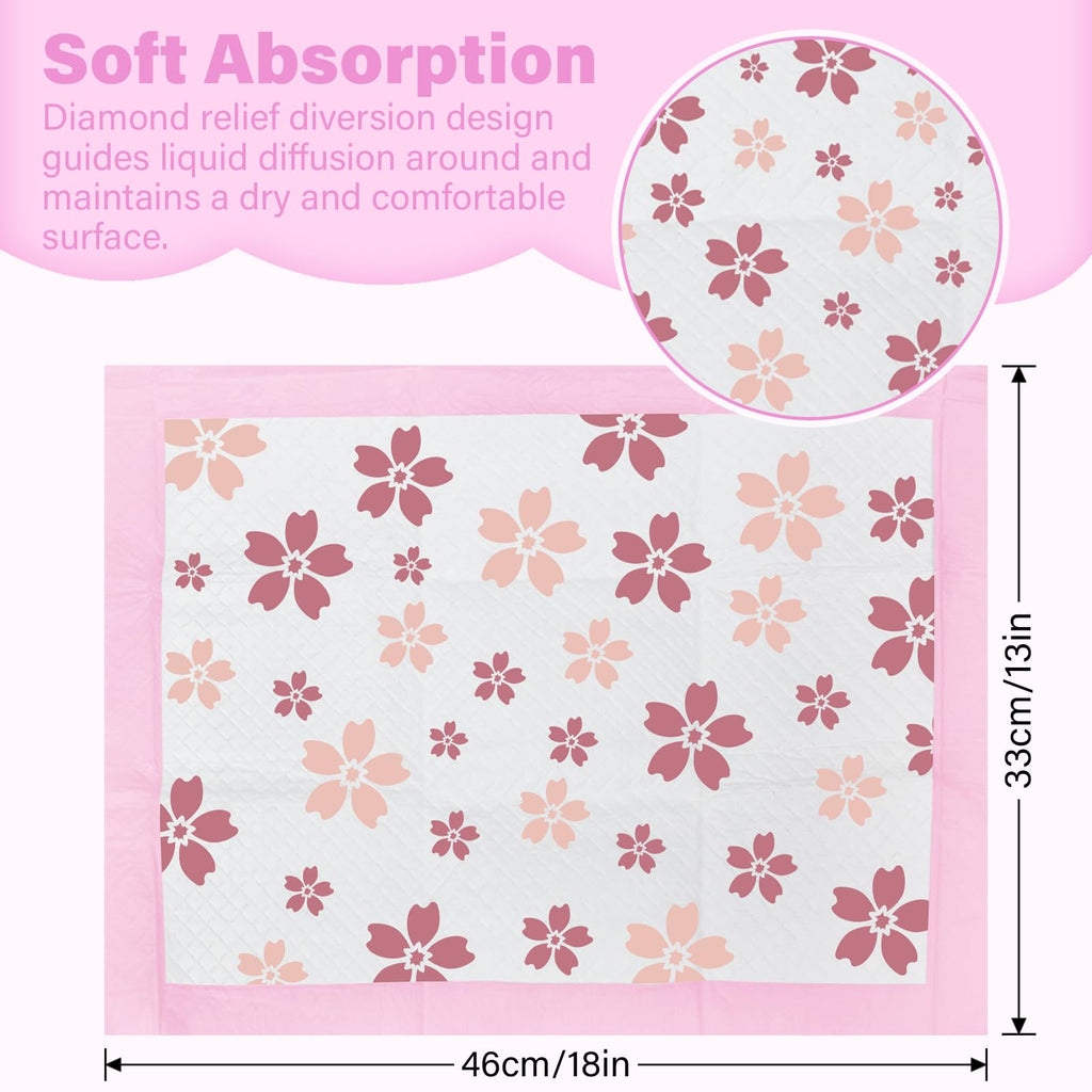 FORYEE Disposable Changing Pads for Baby 13 x 17 Inches Disposable Underpads Incontinence Bed Pads with High Absorbent Leak-Proo