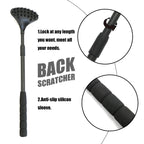 EASACE Back Scratcher for Women Men Extendable with Strong ABS Massage Head, 21inch Body Scratcher for Adults - Pets Compact - R