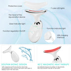 Facial Massager Red-Light-Therapy-for-Face and Neck, Face ?? culpting Wand with 7 Color