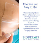 Biodermis Epi-Derm TNT Silicone Scar Patches, Effective for Old & New Scars, Easily Cut to Size Patches, Thinner & More Comforta