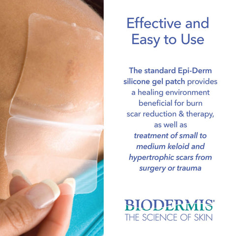Biodermis Epi-Derm TNT Silicone Scar Patches, Effective for Old & New Scars, Easily Cut to Size Patches, Thinner & More Comforta