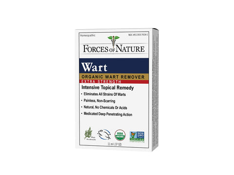Forces of Nature -Natural, Organic Wart Extra Strength Remover (11ml) Non GMO, No Harmful Chemicals, Nontoxic -Eliminate Planter