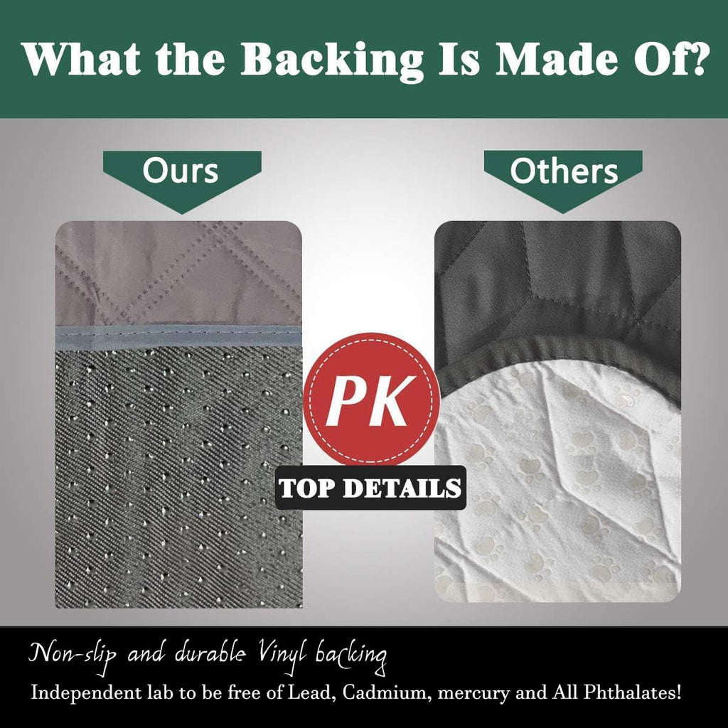 Waterproof Chair Pads for Incontinence 2Pcs Resuable Washable Seat Protector Pads for Incontinence for Senior Toddlers 22X21 Dar