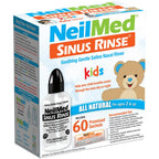 Neilmeds Sinus Rinse, Pediatric, Complete Saline Nasal Rinse Kit 60 Premixed Packets