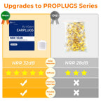 500Pairs Foam Earplugs, 32dB Disposable Noise Reduction Ear Plugs, Hearing Protection Bulk Ear Plugs for Shooting Range, Work, T