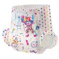 Aimisin Adult Printed Diapers,XX-Large-Uncle Clown, 7 Pieces for Men and Women - Leak Protection Heavy Absorbency Protection Dia