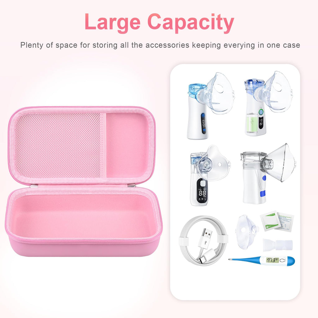 BOVKE Carrying Case for Handheld Electric Nebulizer for Adults and Kids, Inhaler Spacer Bag, Portable Electric Nebulizer Asthma