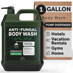 Antifungal & Antibacterial Body Wash with Tea Tree Oil | Homeopathic Medicine for Jock Itch, Athletes Foot, Ringworm, Back Acne 