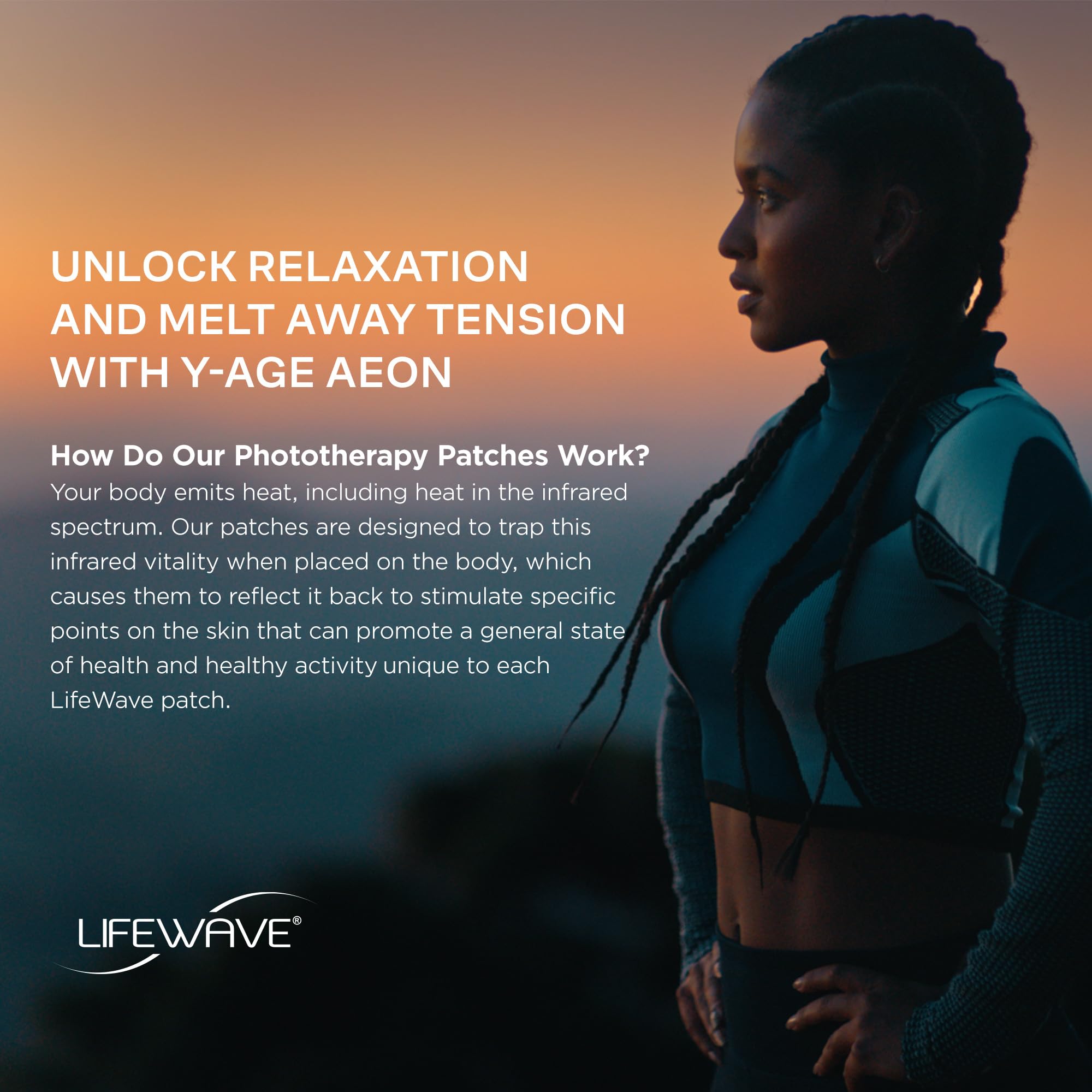 LifeWave Y-Age Aeon Patches - Helps You to Relax - No Drugs, or stimulants - Gentle Phototherapy Patches, Easy 12-Hour Wear - 30