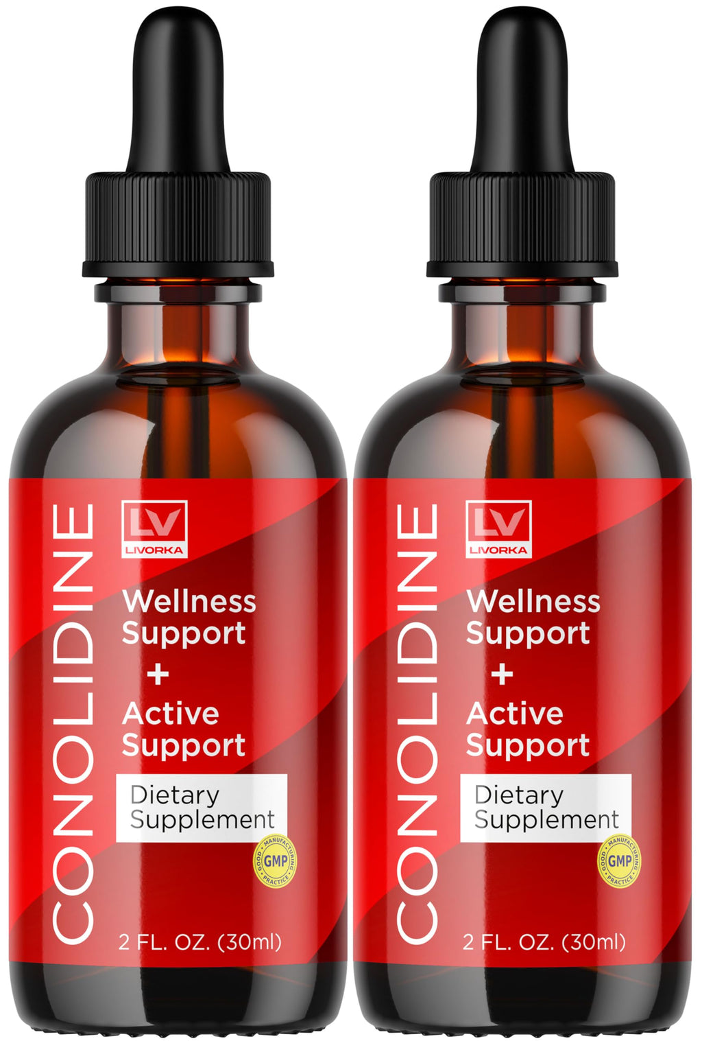 LIVORKA (2 Pack Conolidine Drops, Conolidine, Conolidine Liquid, Conolidine Natural, Conolidine Natural Relief Drops, Conolidine