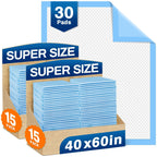 MILDPLUS Bed Pads Disposable 40X60 Super Absorbent Pee Pads, Oversized Underpads for Adults, Elderly, Pets [150x200CM, 15pcs]