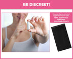 Trail Essentials Feminine Personal Disposal Bags- 100 Black Opaque Bags for Sanitary Disposal, with Purse Pouch. Discreet Dispos