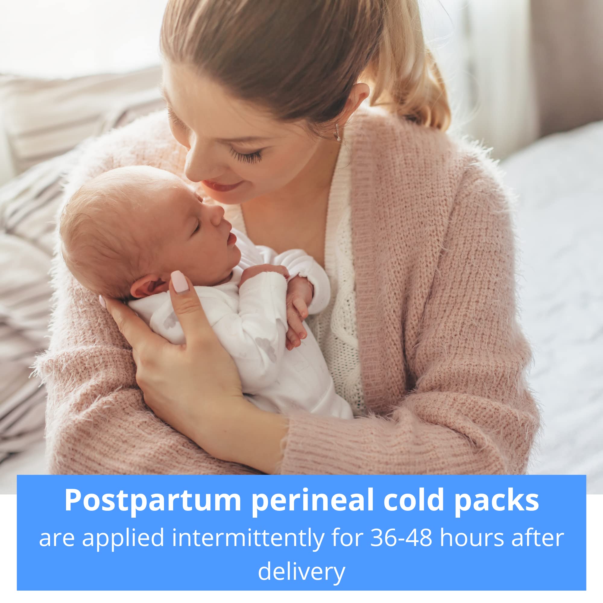 Medline Perineal Cold Packs for Postpartum Care (24 Count) Each Absorbent Pad is 4.5  x 14.25  Perfect for your After Delivery P
