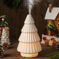 Rossesay Christmas Essential Oil Diffuser Gifts Ceramic 120ml Christmas Tree Diffuser for Essential Oil Cute Small Aromatherapy 
