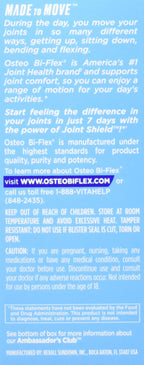 Osteo Bi-Flex Joint Health Ease Mini Tabs a Day Advanced Triple Action UC-II Collagen Formula 70 Count (Pack of 1)