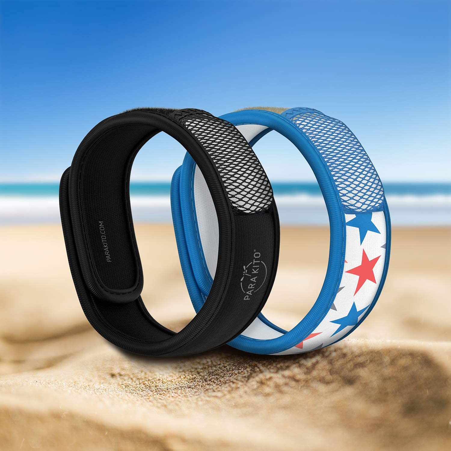 PARAKITO Mosquito Repellent Bracelets + Refill Pellets Bundle, Mosquito Bracelets, Peppermint Oil, DEET Free Mosquito Repeller,