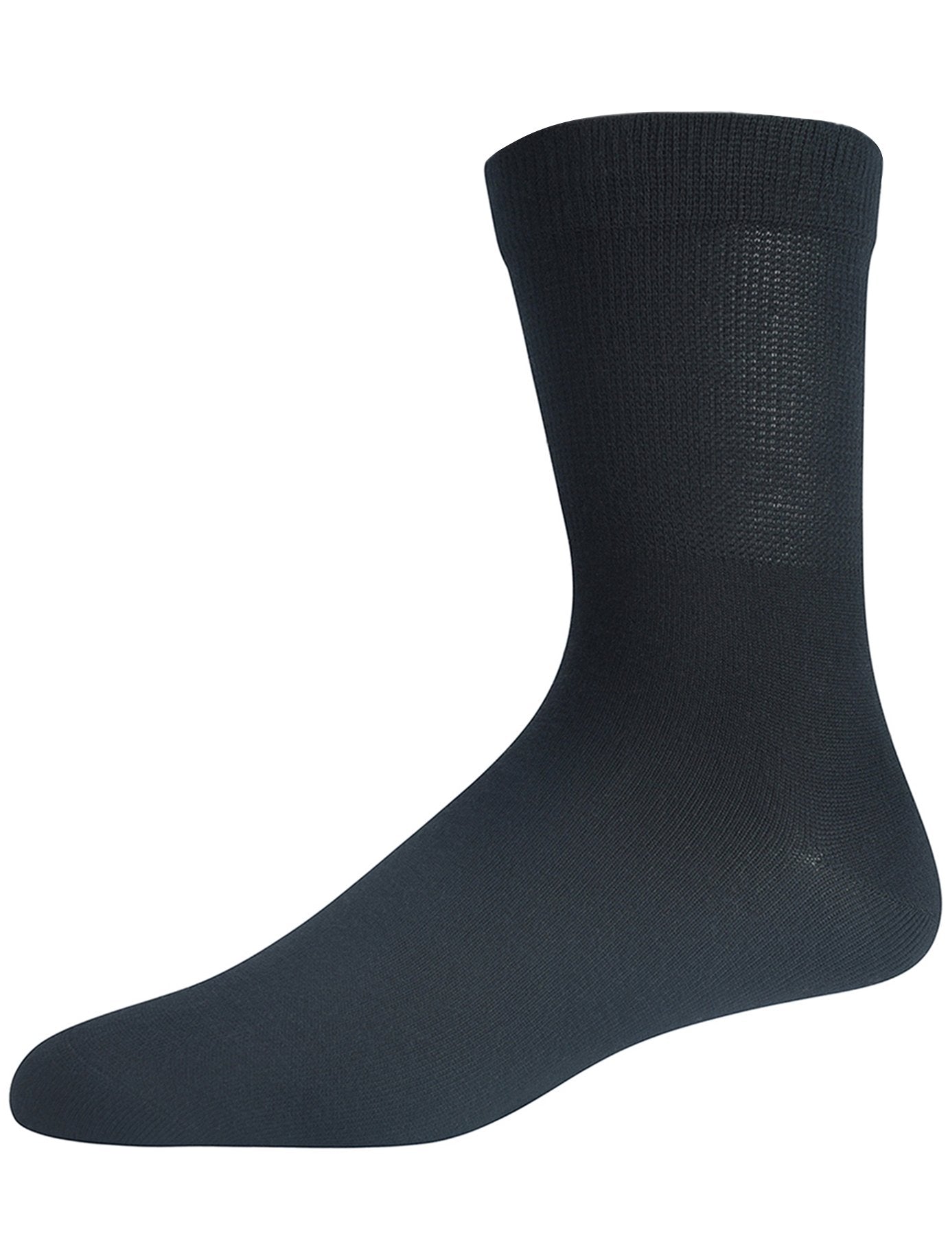 Yomandamor Men's 5 Pairs Quarter Diabetic/Dress Socks With Seamless Toe and Non-binding Top