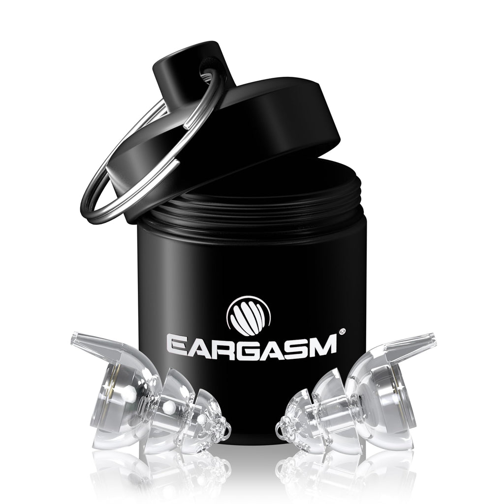 Eargasm Smaller Ears Earplugs - Transparent High Fidelity Filtered Noise Reducing Reusable Ear-Plugs for Kids, Women, Men - Hear