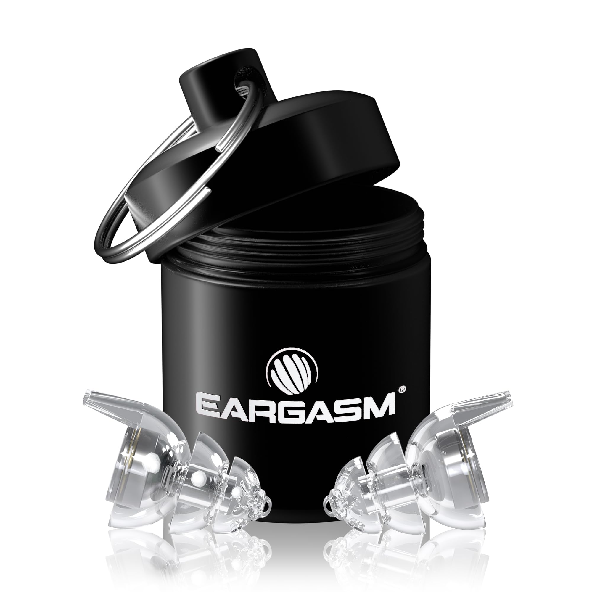Eargasm Smaller Ears Earplugs - Transparent High Fidelity Filtered Noise Reducing Reusable Ear-Plugs for Kids, Women, Men - Hear