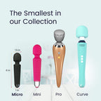 Yarosi Micro Personal Massage Device Smallest and Strongest Cordless Handheld Massager - Powerful - Best for Travel - Magic Stre
