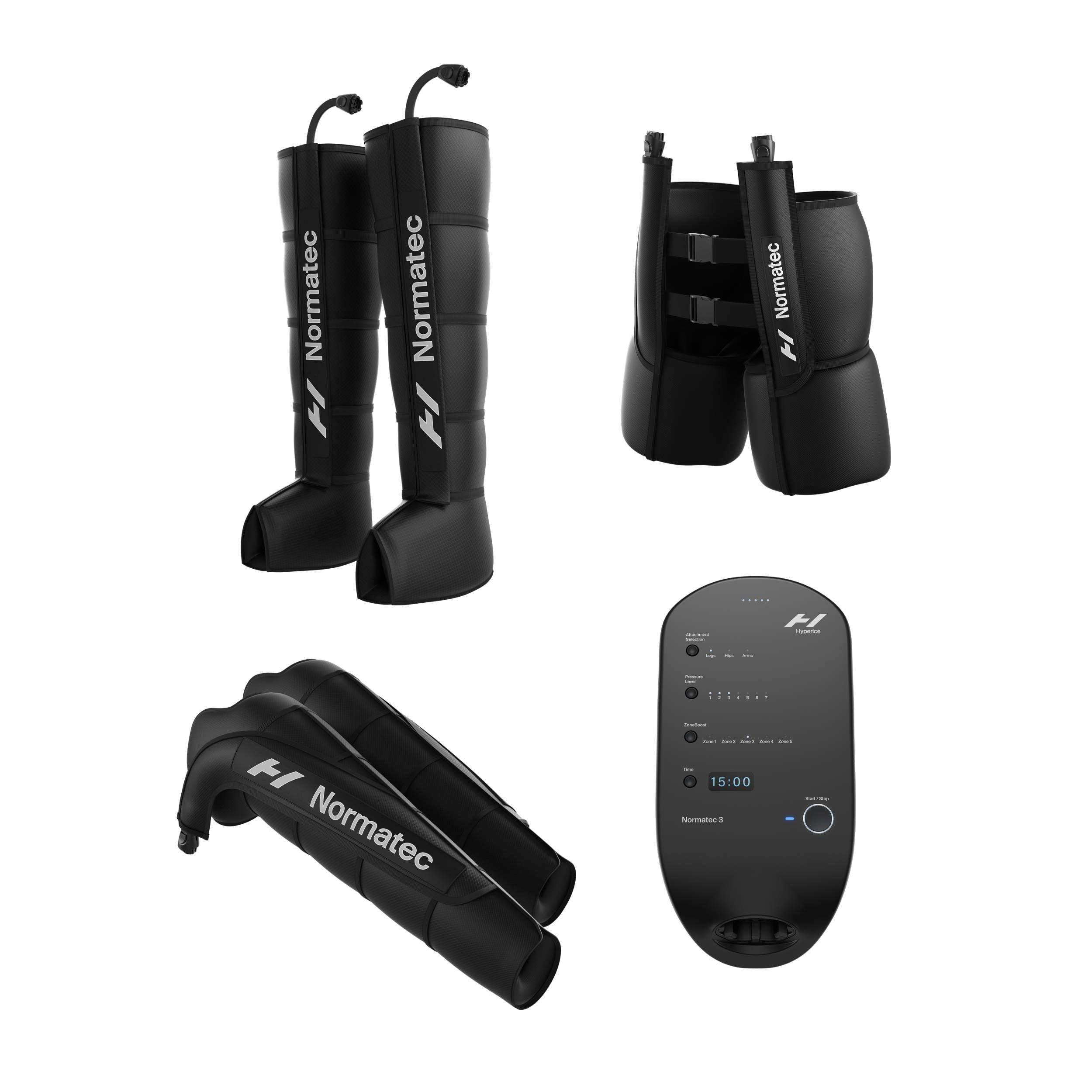 Hyperice Normatec 3 - Recovery System with Patented Dynamic Compression Massage Technology (Normatec 3 Full Body (Standard Legs 
