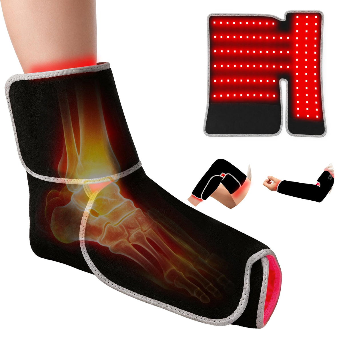 Red Light Therapy for Feet, Extended Coverage OpenFit Wrap, 12  9, Red Light for Feet, Ankles, Knees and Calves, 130 LEDs 6