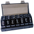 Weekly Pill Organizer 4 Time a Day,Pill Dispensers, Pill Box 7 Day with 28 Extra Large Compartments Portable Travel ,4 Times a D