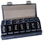 Weekly Pill Organizer 4 Time a Day,Pill Dispensers, Pill Box 7 Day with 28 Extra Large Compartments Portable Travel ,4 Times a D